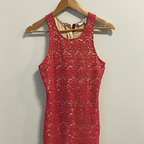 Lovers + Friends Pink Lace Mini Dress - Picture 1 of 5